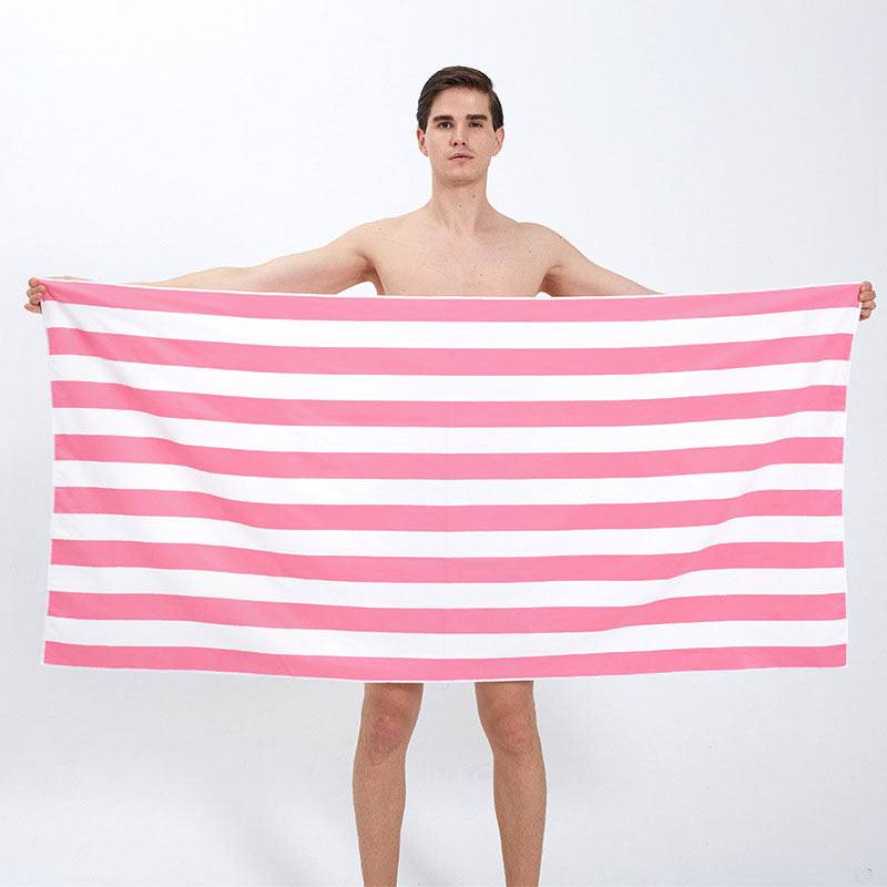 Beach towel with modern, wide stripe pattern Bowlift