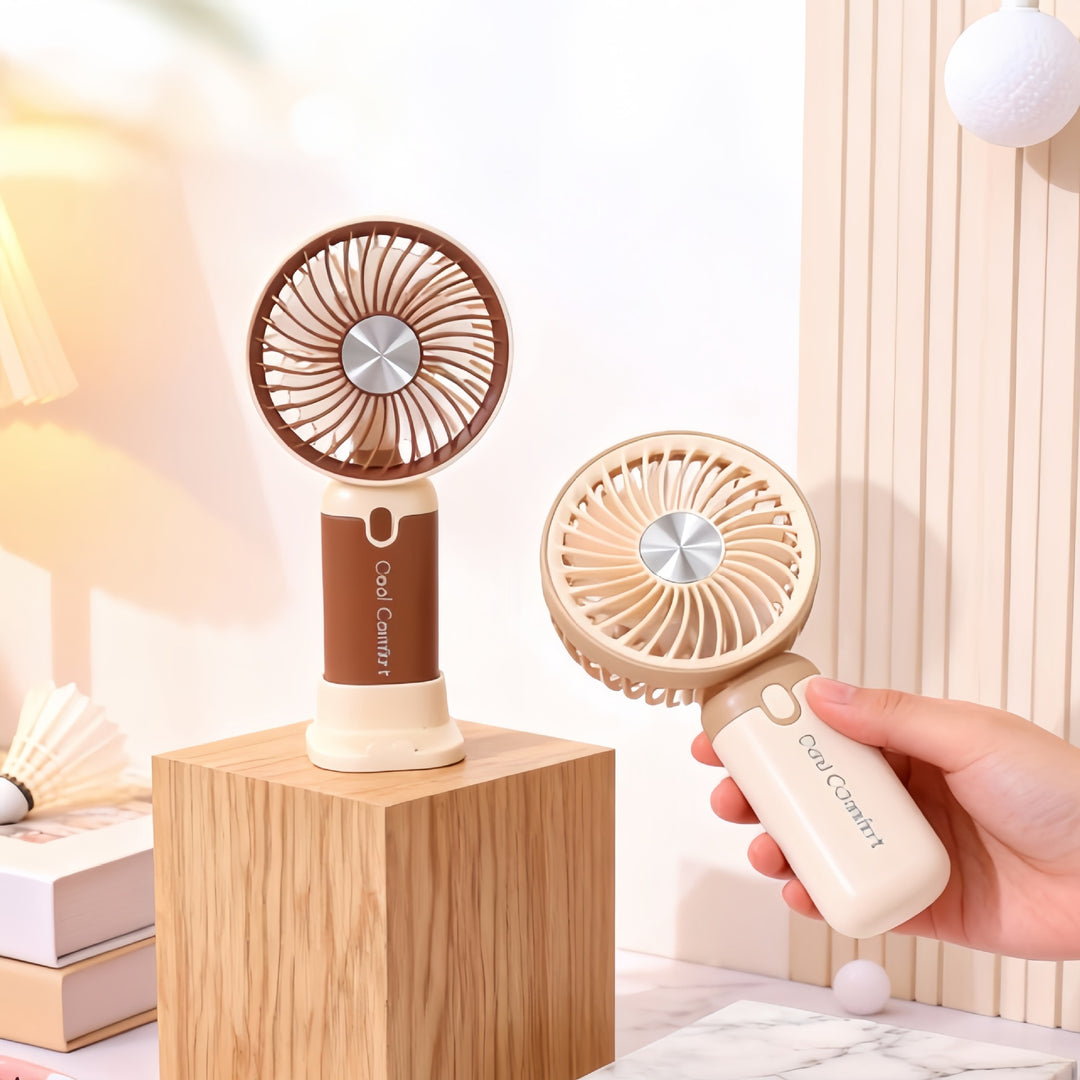 Women's Portable Hand Fan with USB Charging Function Bowlift