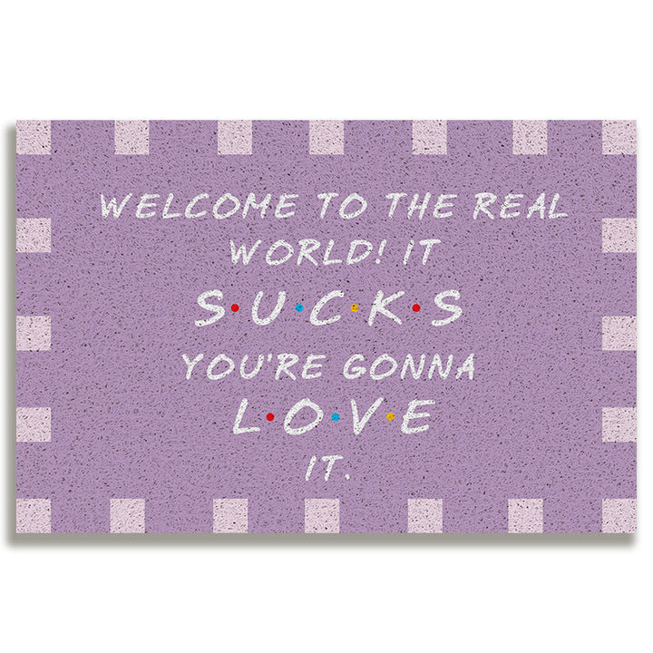 Whimsical Welcome Door Mat Bowlift