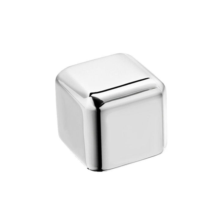 Premium Stainless Steel Whiskey Chilling Cubes Multi-piece Set with Silicone Storage Tray and Tongs Bowlift