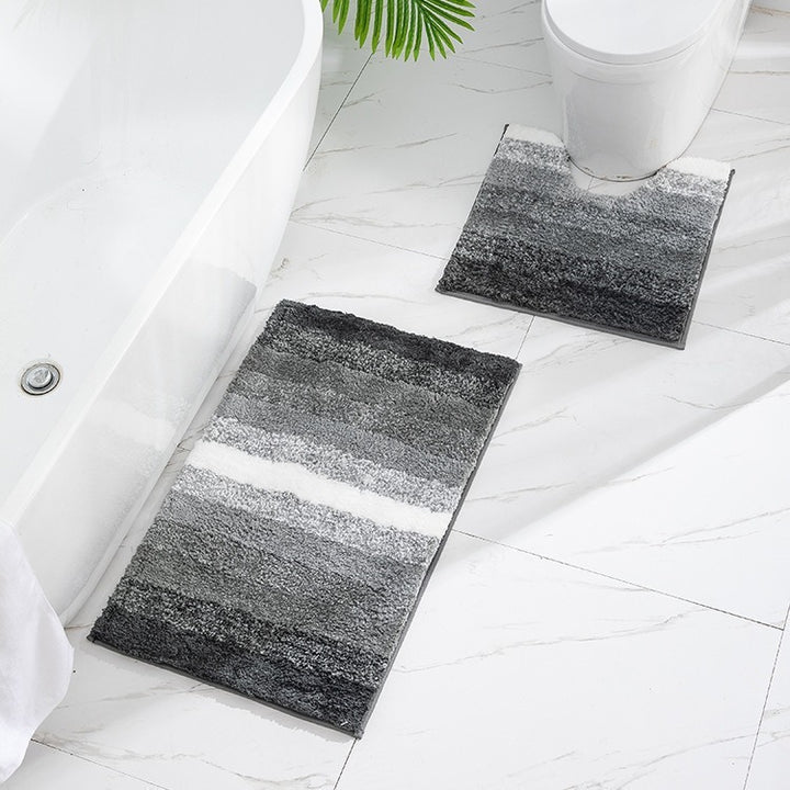 Luxurious Microfiber Bathroom Mat Set