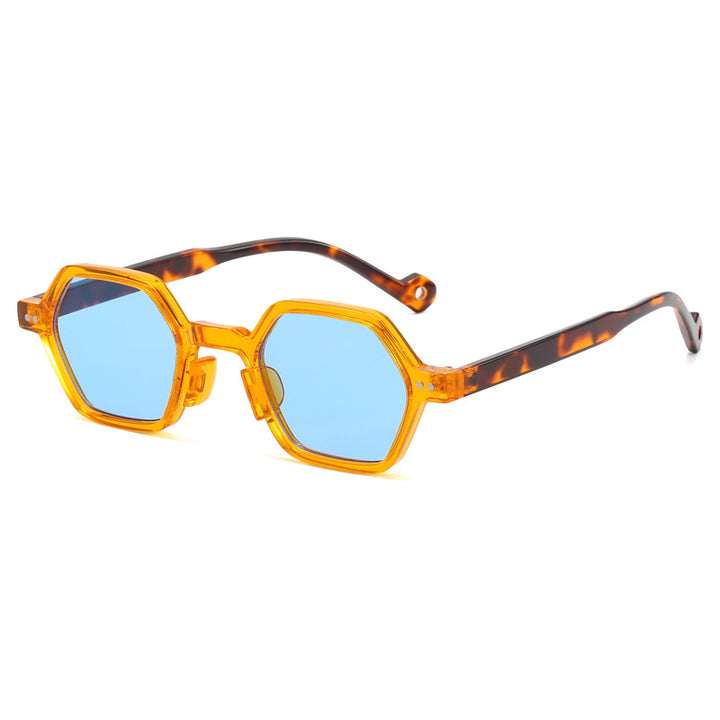 Women's Geometric Sunglasses in Modern Hexagon Design Bowlift
