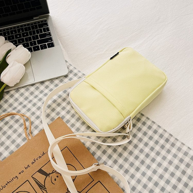 Corduroy Crossbody Phone Pouch Bag with Adjustable Strap Bowlift