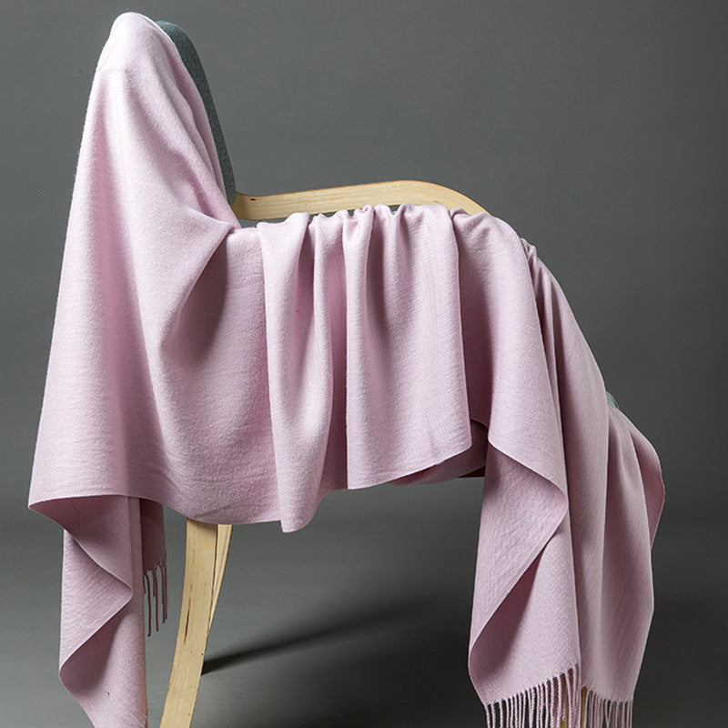 Luxurious Cashmere-Blend Throw Blanket