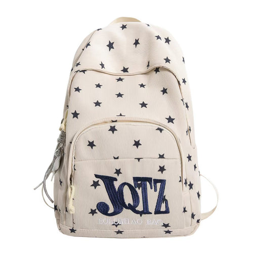 Lightweight Star-Patterned Backpack Bowlift