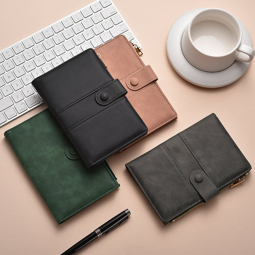 Premium Leather Zippered Journal Organizer Bowlift