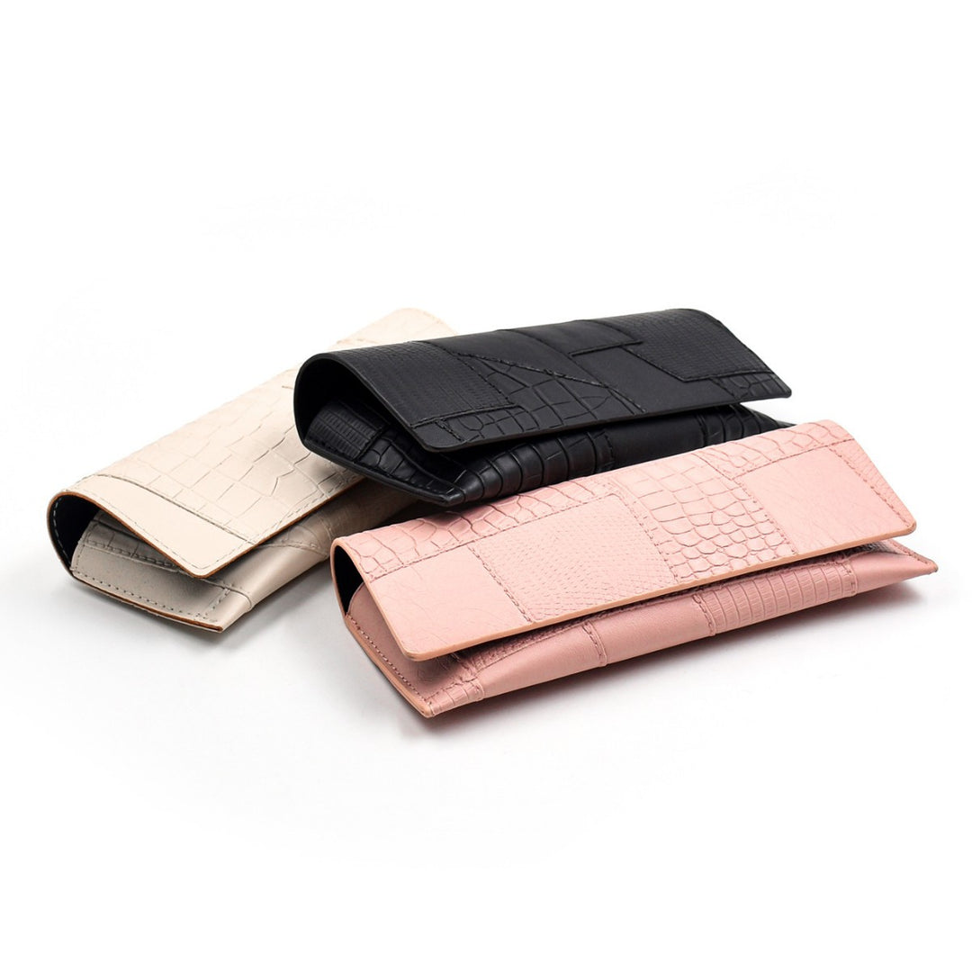 Luxury Croc-Embossed Clutch Wallet Bowlift