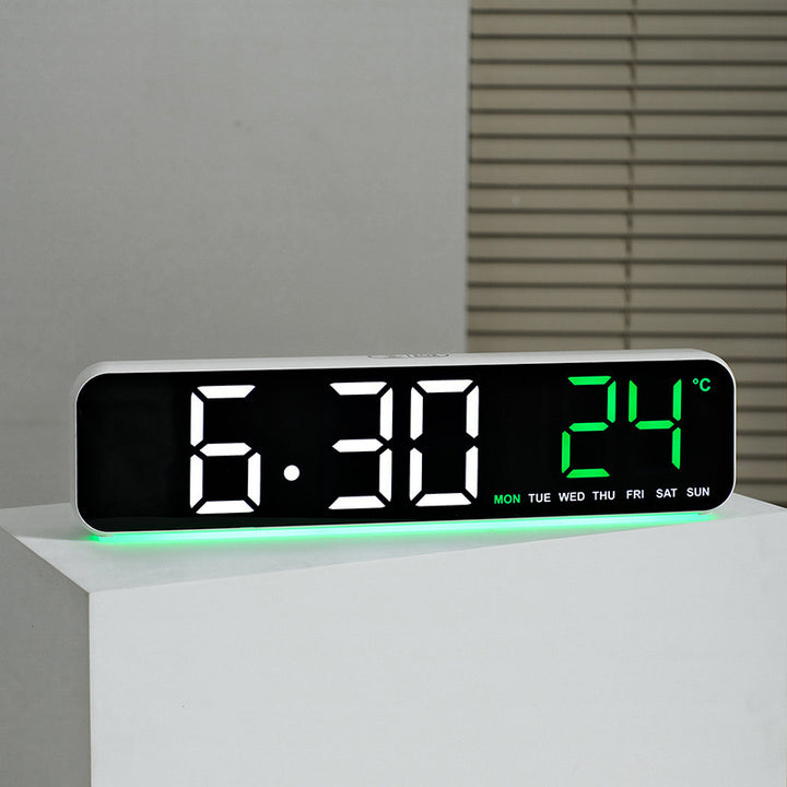 Digital Alarm Clock with Temperature Display Bowlift