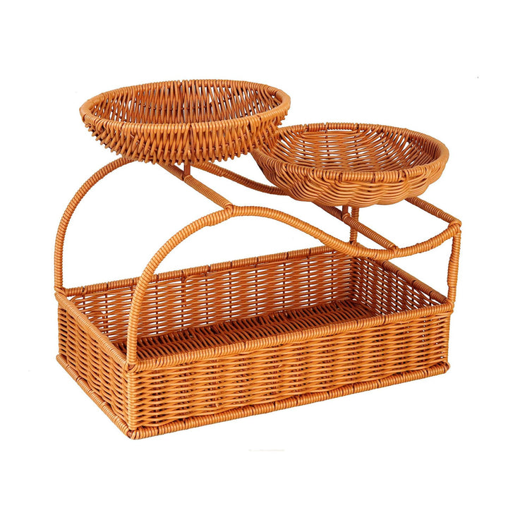 Decorative Wicker Fruit Bowl Stand Bowlift