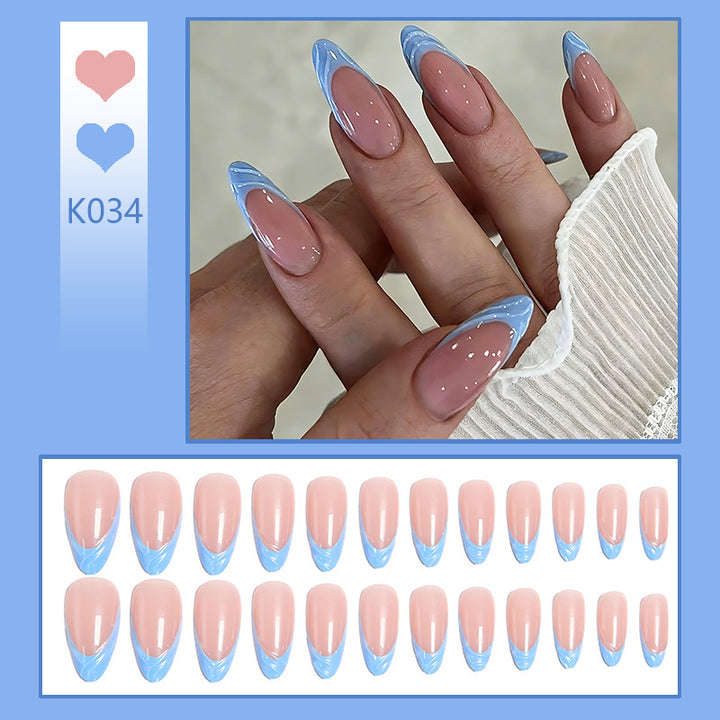 Acrylic nail set with elegant ombre gradients and modern tips Bowlift