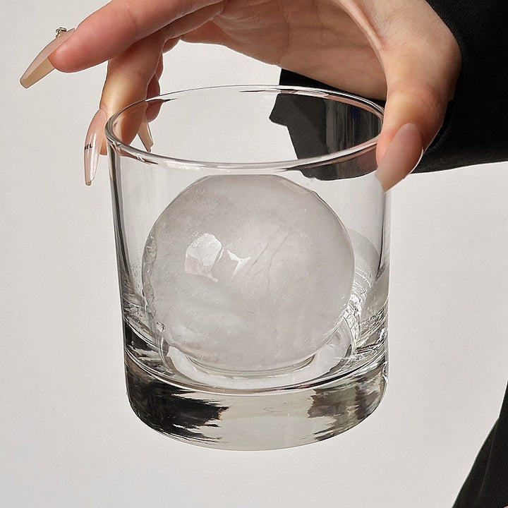 Heavy-Bottom Clear Whiskey Tumbler Glass Bowlift
