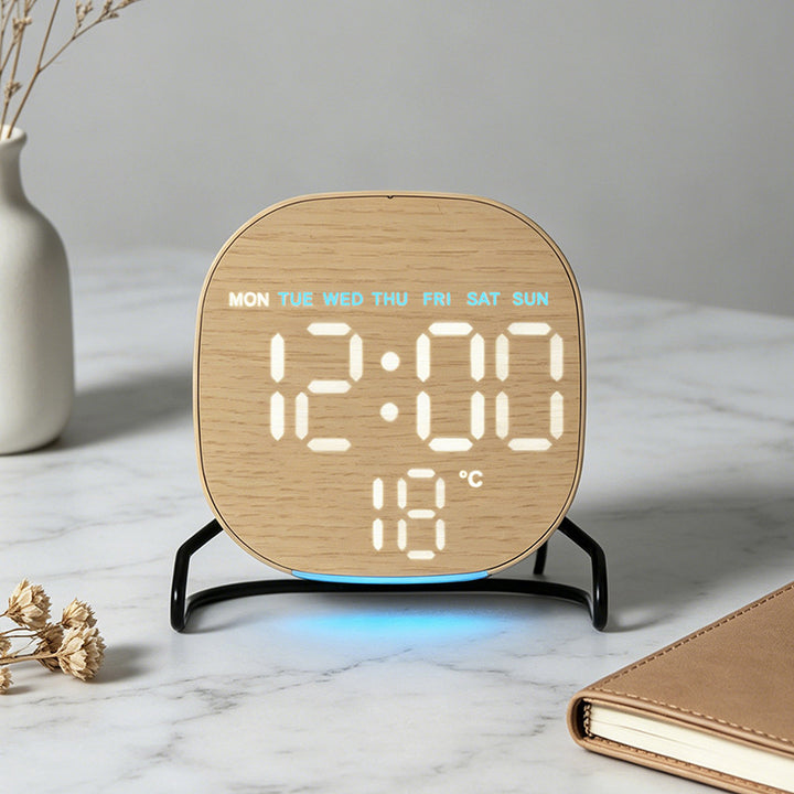 Digital Multifuntion Alarm Clock with LED Display Bowlift
