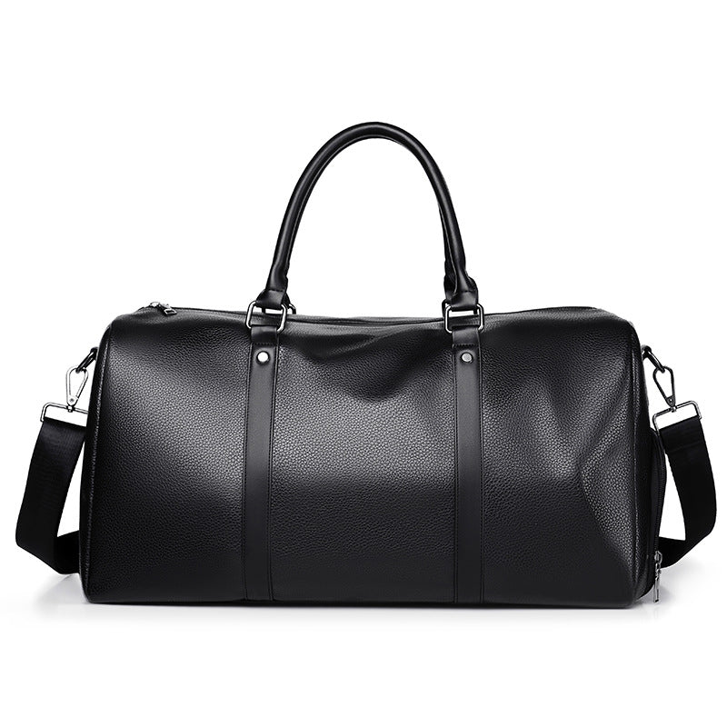 Elegant Leather Weekender Bag Bowlift