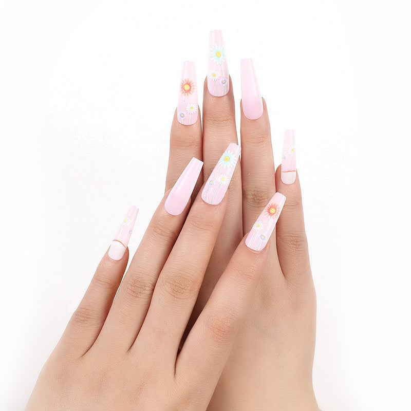 Luxury style artificial nails with intricate decorations Bowlift