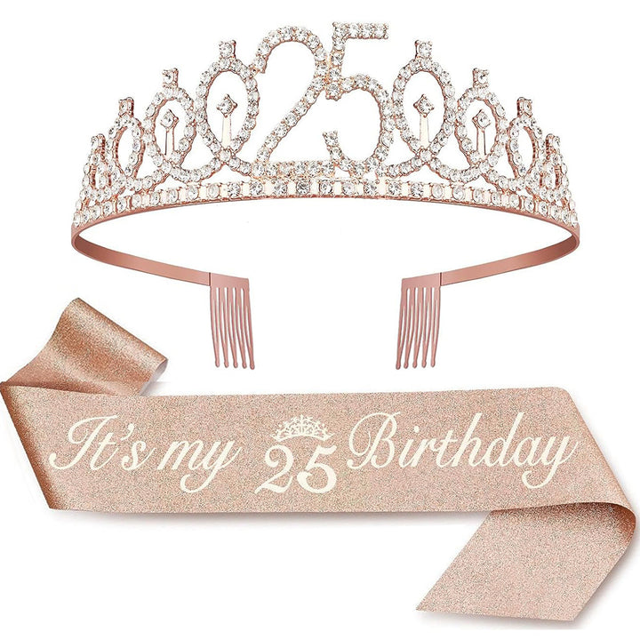 Ladies Crystal Princess Crown with 30 & Fabulous lettering Bowlift