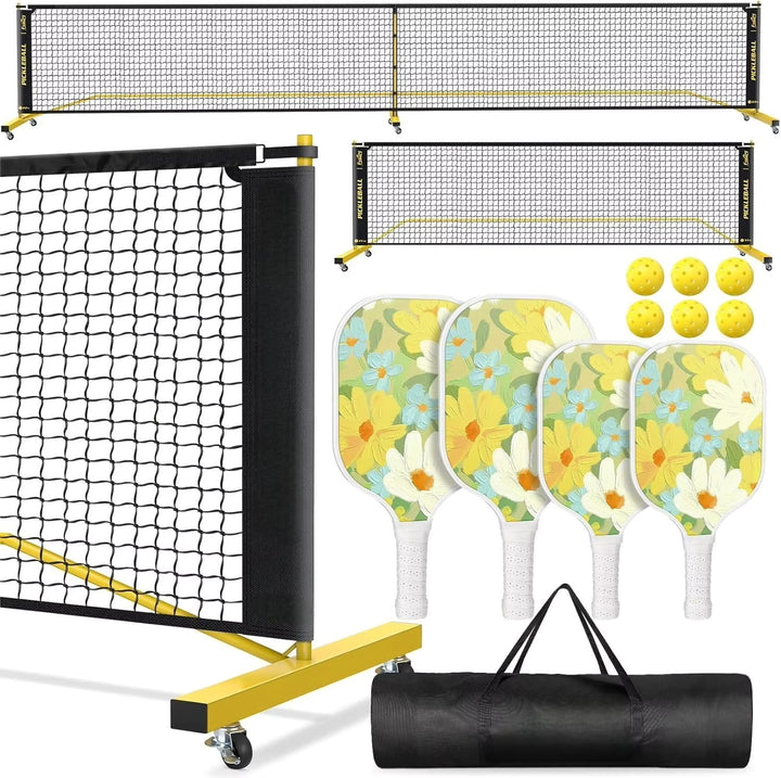 Adjustable Pickleball Net System Bowlift