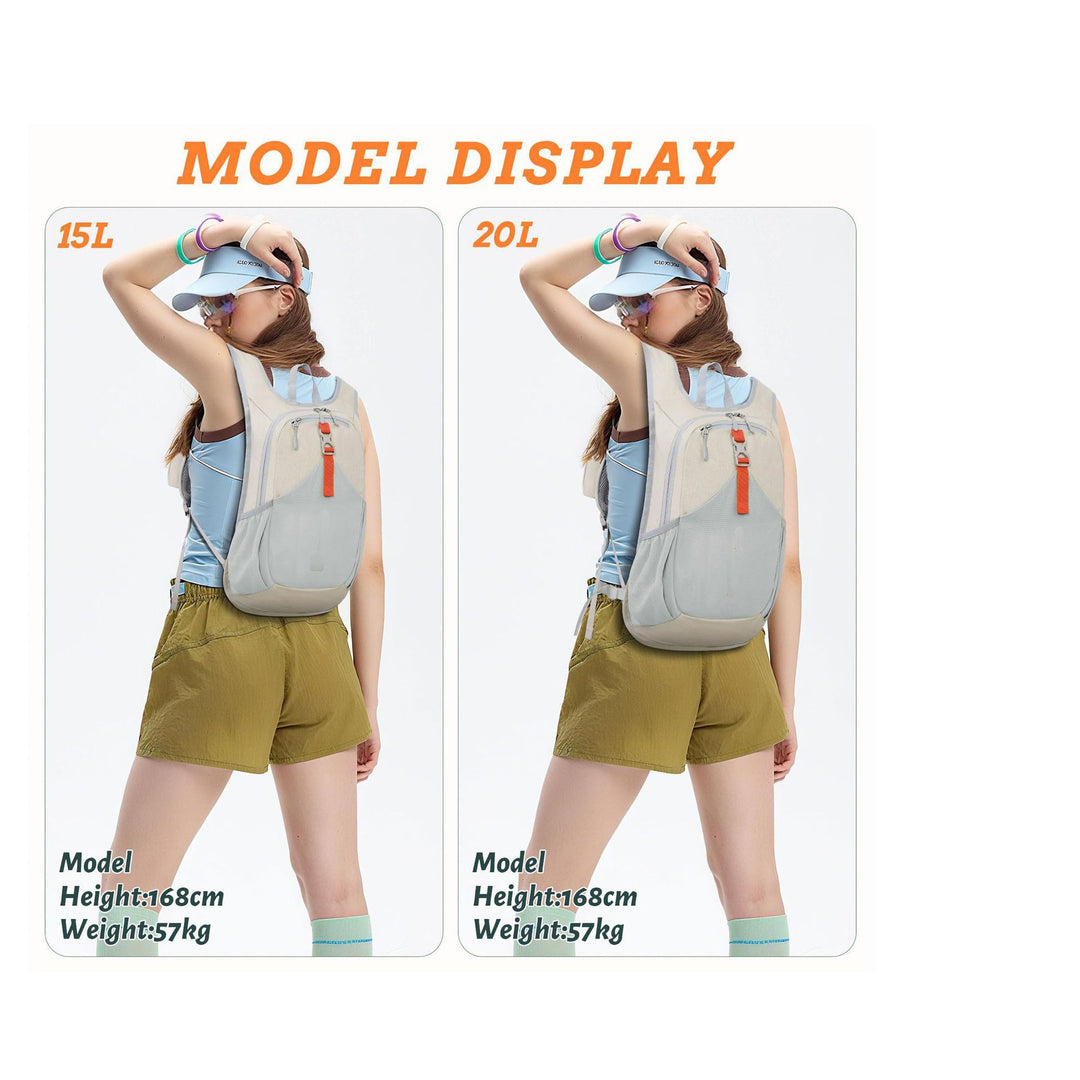 Versatile sports backpack with drink holder and safety compartment Bowlift