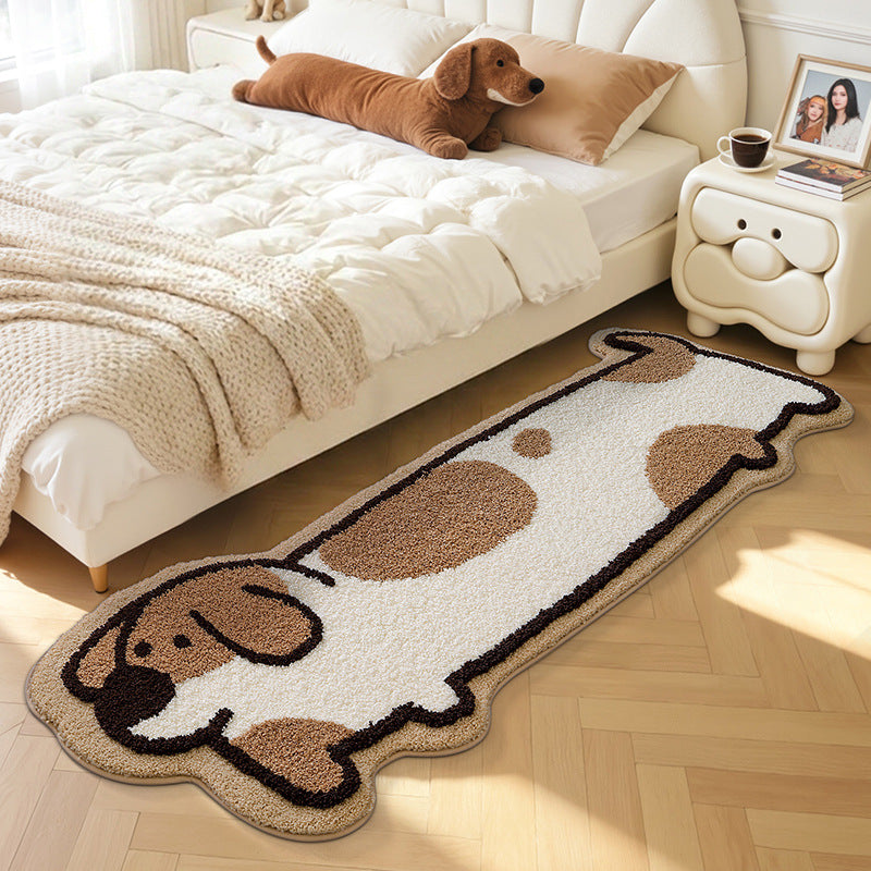 Tiger-Head Shaped Area Rug Bowlift