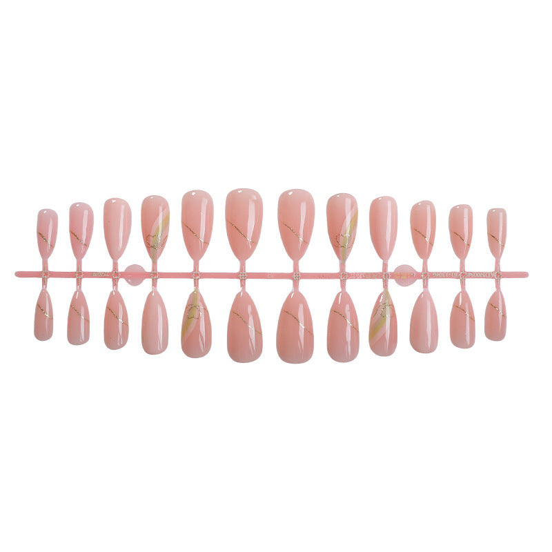 Artificial nail set with elegant, floral design Bowlift