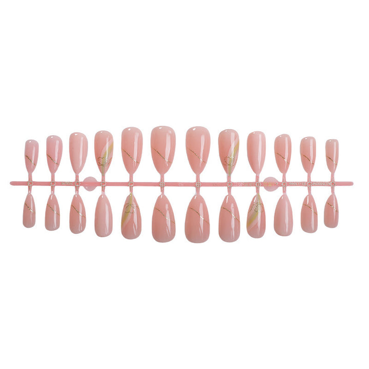 Artificial nail set with elegant, floral design Bowlift