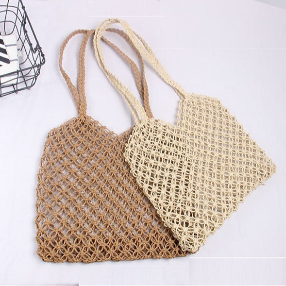 Structured Rattan Tote Bag Bowlift