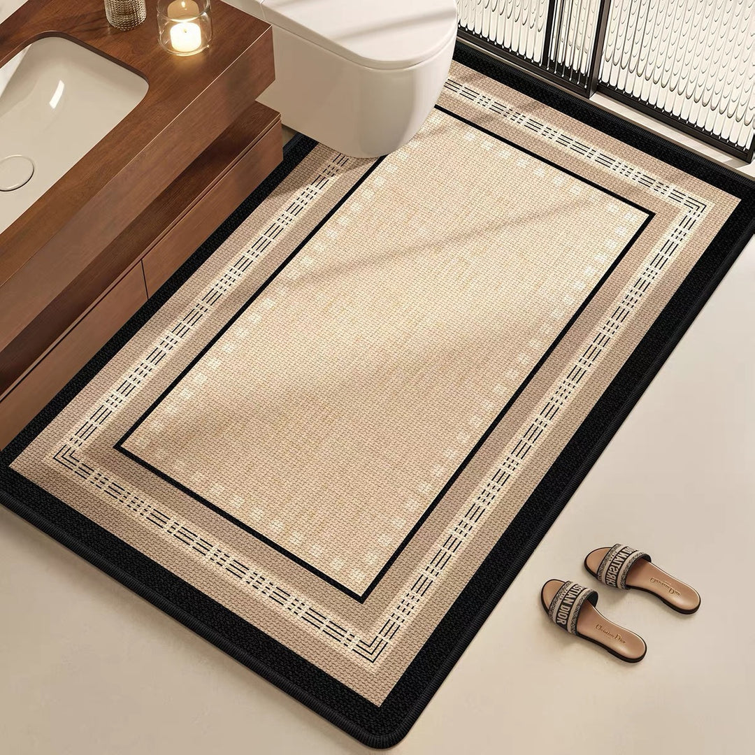 Elegant Floral Bathroom Mat Bowlift