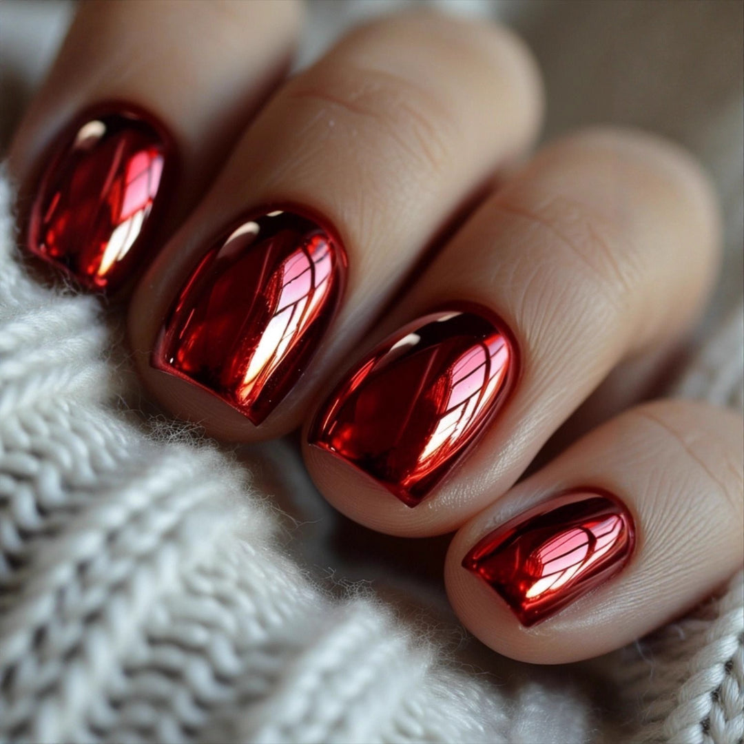 Artifical nails with Faceted Design Bowlift
