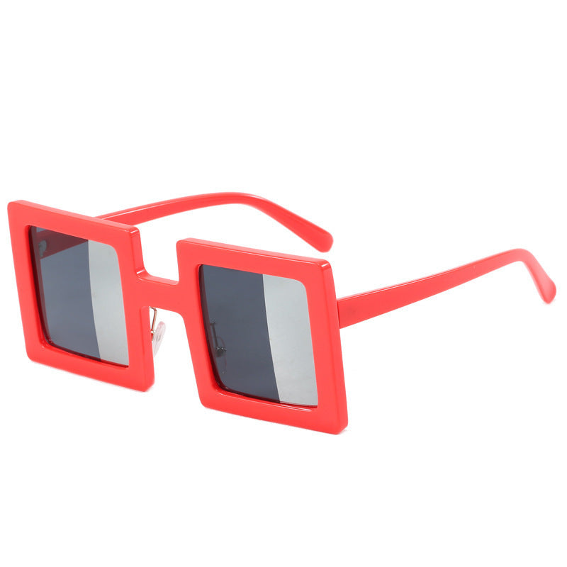 Women's fashionable square sunglasses with a unique, clear design Bowlift