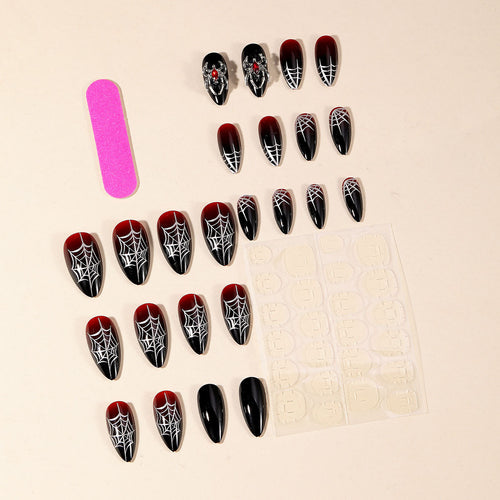 Gothic Spider Web Nail Art Extensions Bowlift