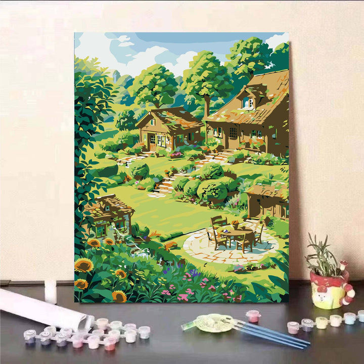 DIY Scenic Landscape Paint by Numbers Kit Bowlift