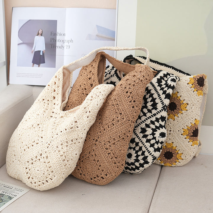 Handmade Crochet Shopper Bag Bowlift