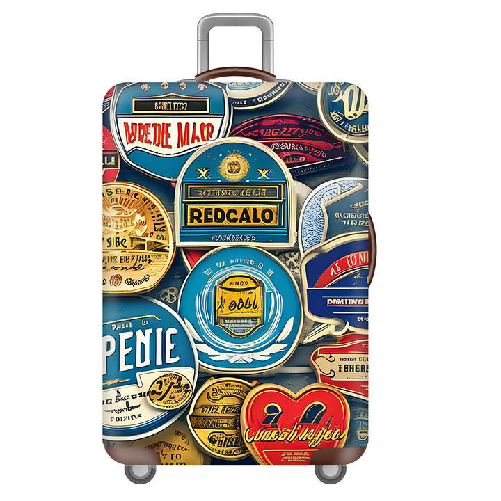 Unisex non-elastic suitcase cover with tropical leaf pattern, stretch protective cover for hard shell and soft case Bowlift