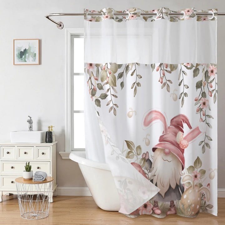 Artistic Floral Shower Curtain Bowlift