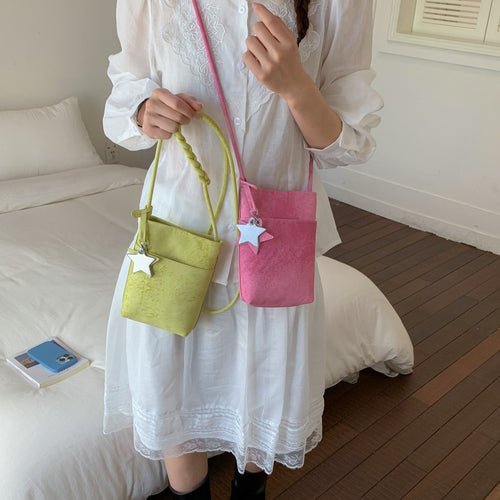 Fashionable shoulder bag with braided shoulder strap Bowlift