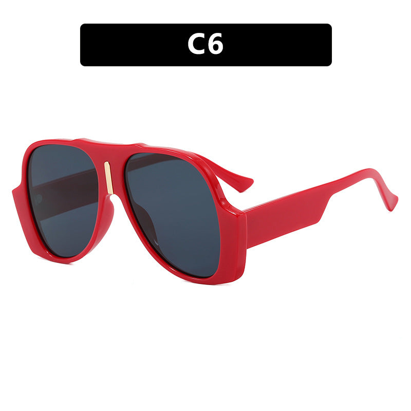 Women's square sunglasses with unique animal pattern frame and UV protection Bowlift