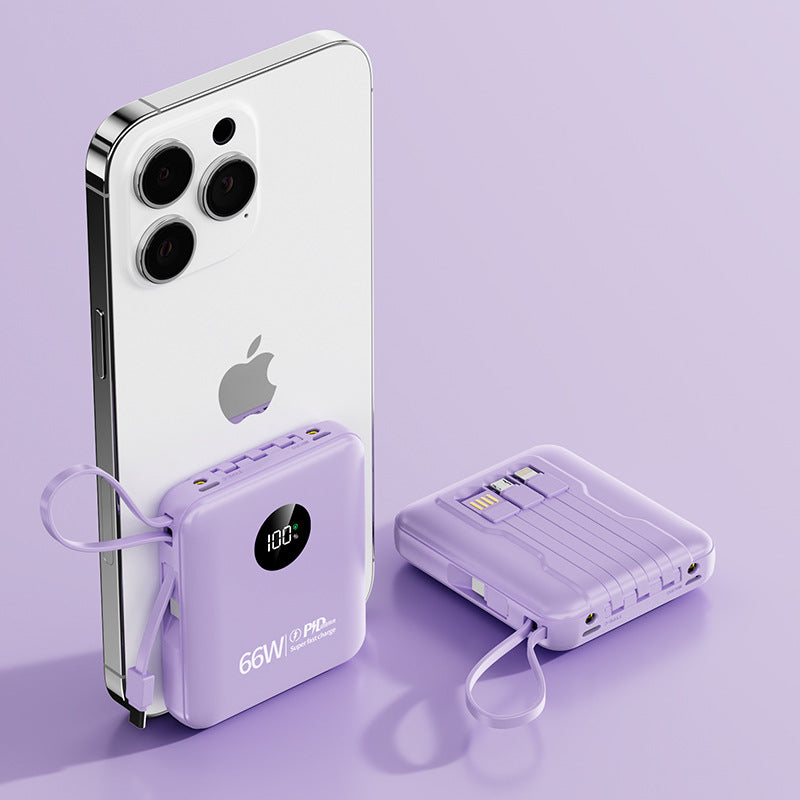 Portable 66W Powerbank with Fast Charging Function Bowlift