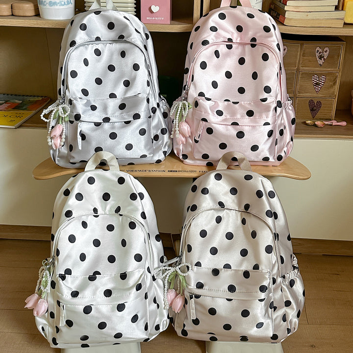 Fun and Playful Polka Dot Backpack Bowlift