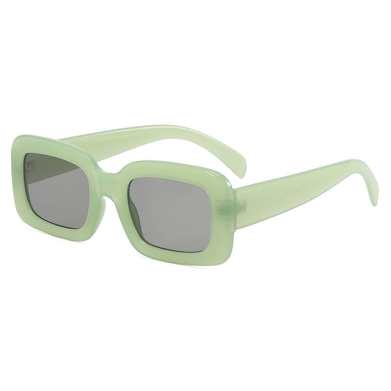 Retro Chunky Rectangular Acetate Sunglasses with Polarized Full UV Protection Bowlift