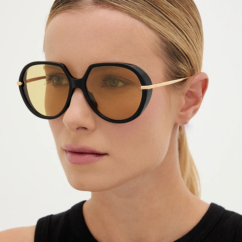 Women's Cat-Eye Sunglasses with glare-free UV protection and luxurious metal frame Bowlift