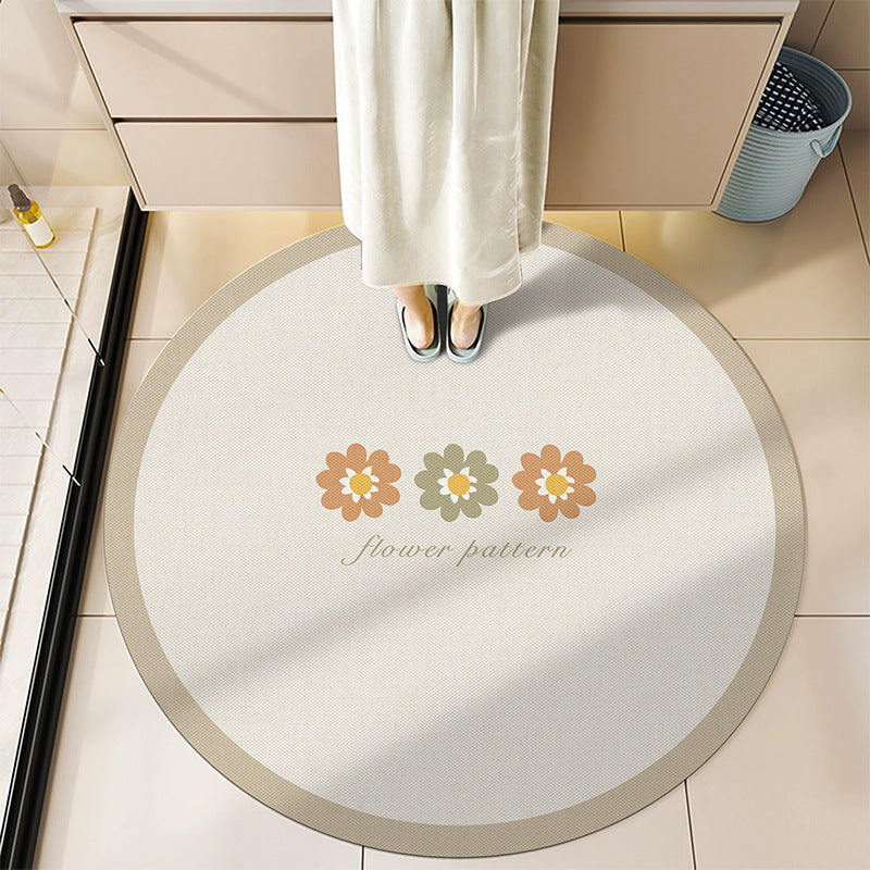 Round Decorative Bath Mat Bowlift