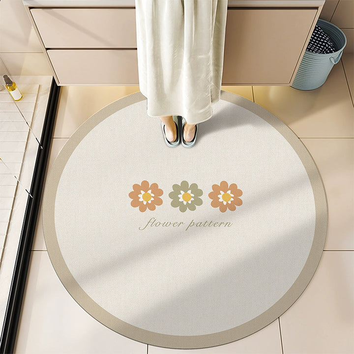 Round Decorative Bath Mat Bowlift