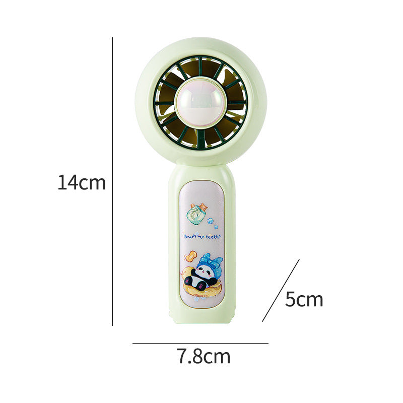 Ladies portable mini fan with cute panda design Bowlift
