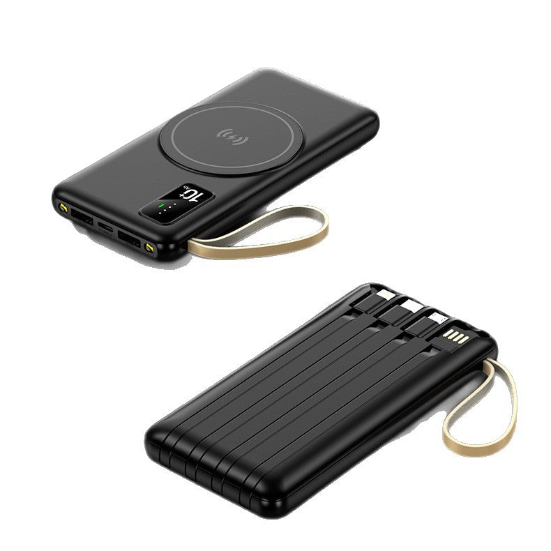 Wireless power bank with innovative induction charging and digital charging display Bowlift