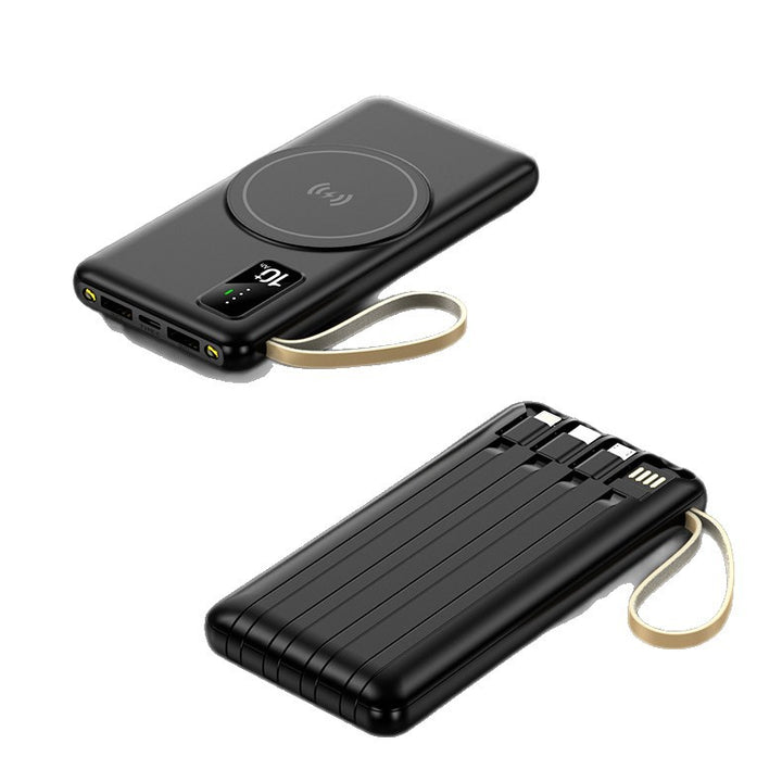 Wireless power bank with innovative induction charging and digital charging display Bowlift