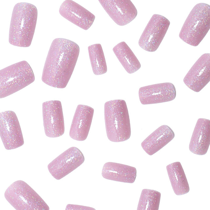 Glittery Acrylic Press-On Nail Set Bowlift