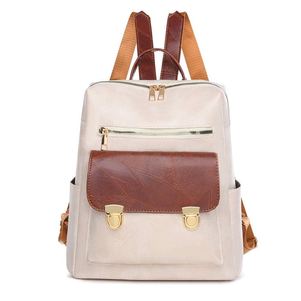 Stylish Leather Backpack Bowlift