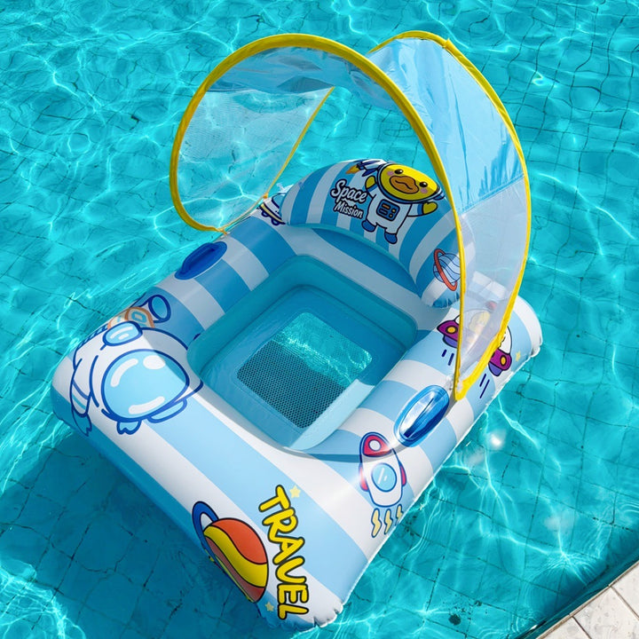 Floating Pool Lounge Chair with Cup Holder Bowlift
