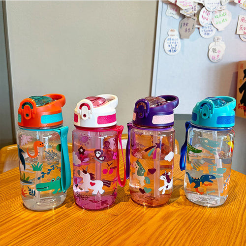 Women's Child-Friendly Drinking Bottle with Dinosaur Design Bowlift