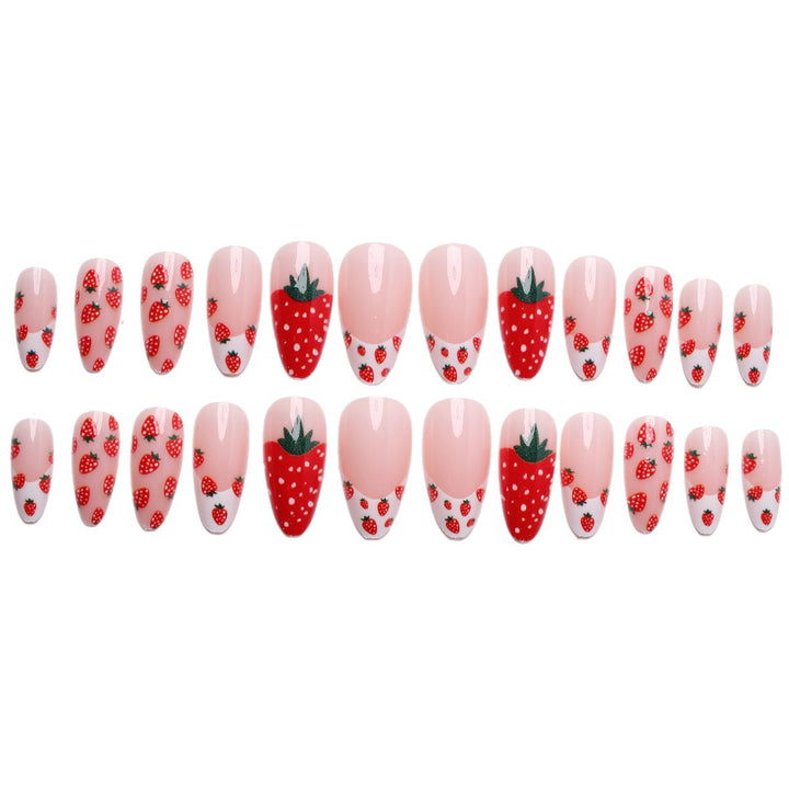 Artificial nails with strawberry design Bowlift