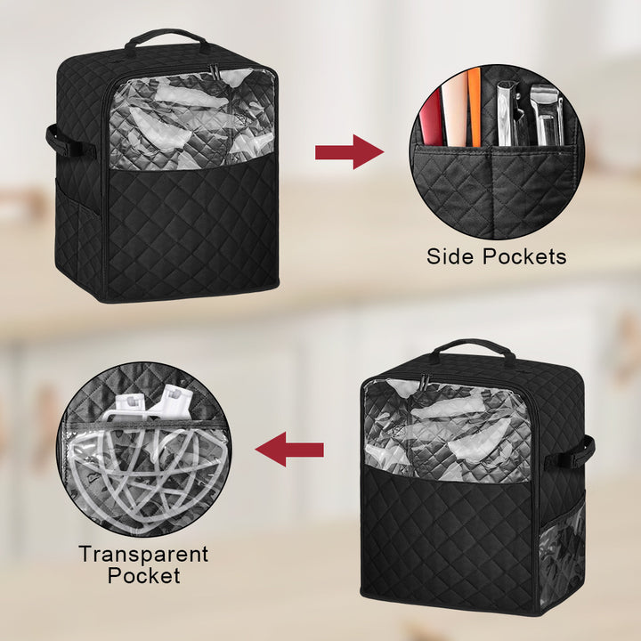 Women's shoe transport bag with transparent window and padded interior Bowlift